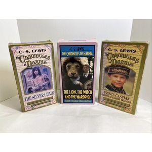 Lot of 3 Chronicles of Narnia Movies - Lion, Caspian, Silver Chair (VHS, 1988)